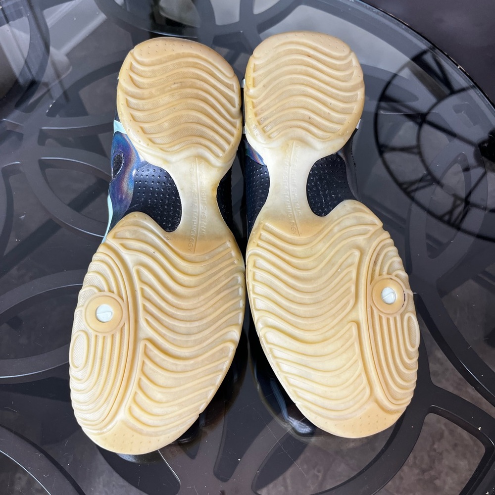 Nike Air Flightposite Topaz Mist Hologram Flightposite Sz 10.5 - Picture 7 of 9